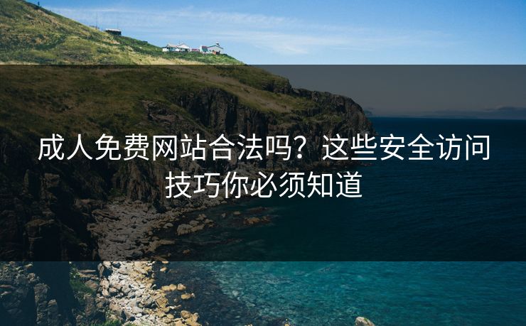 成人免费网站合法吗？这些安全访问技巧你必须知道